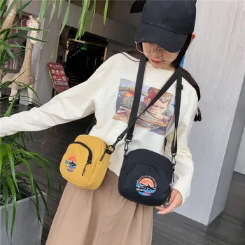 Mados korėjos stiliaus Harajuku stilius ponios studentų ryklys drobė maišelis nespalvoti pečių maišą mini krepšys rankinės, piniginės Nuotrauka 2