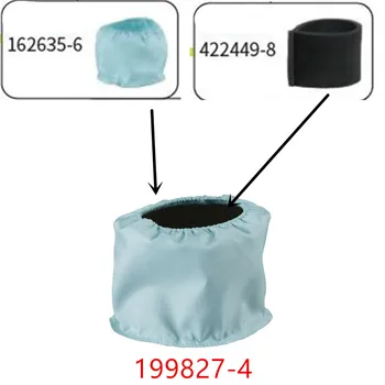 Makita DVC750L DVC750 HEPA filtras sauso tipo Pre-filtras ir sklendės 199827-4 Sklendė 422449-8 162635-6 Dulkių siurblys Nuotrauka 2