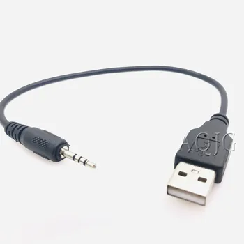 Mašinoje MP3 2,5 mm Male Jack Kištukas USB 2.0 A Male Aux Audio Duomenų Kabelis Laido 20cm Nuotrauka 2