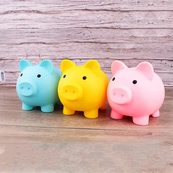 Mielas Piggy Bank Neperleidžiama Plastiko, Pinigų Dėžutės Saugojimo Vaikams, Žaislai, Namų Dekoro Pinigų Taupymo Lauke Vaikai Piggy Pinigų Banko Nuotrauka 2