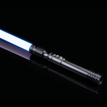 Naujas FOC metalo apdorojimo lightsaber RGB jėga 12 spalvų 10 soundfunds blaster užrakinti lazerio lightsaber žaislas dvikova ginklas Nuotrauka 2