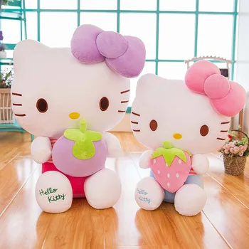 Naujas Sanrio Kawaii Hello Kitty Pliušiniai Žaislai Pagalvę Lėlės Iškamša Vaikų Plushies Namų Puošybai Peluche Mergina Gimtadienio Dovana Nuotrauka 2