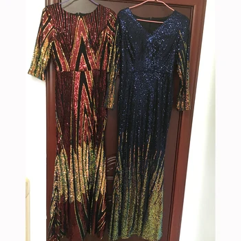 Naujas Stilius vakarinę Suknelę 2023 ilgomis Rankovėmis Elegantiška, Undinėlės Rudenį Ilgai Oficialią Šalies Chalatai Chalatas De Soiree RU57 Nuotrauka 2