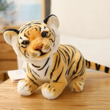 Nauji Karšto 1pc Aukštos Kokybės 33cm White Tiger Įdaryti Žaislas Kūdikiui Gražus Didelis Dydis Tigras Pliušinis Lėlės Minkšta Pagalvė Vaikams Kalėdų Dovana Nuotrauka 2