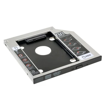 NAUJĄ 9,5 mm SATA 2-asis SSD HDD Caddy HP EliteBook 2530p 2540p DVD-ROM Kietasis Diskas Caddy Nuotrauka 2