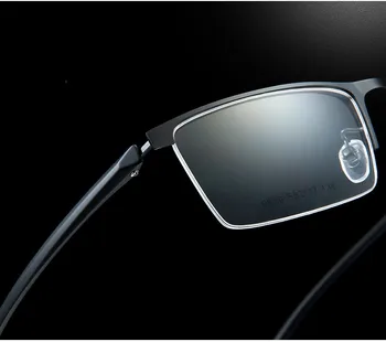 negabaritinių Verslo Tipo akinių Rėmelių Vyrų Gryna spalva TR90 Super Light Vyrų Klasės Akinių Rėmeliai Skaidrūs Akiniai Rx Nuotrauka 2