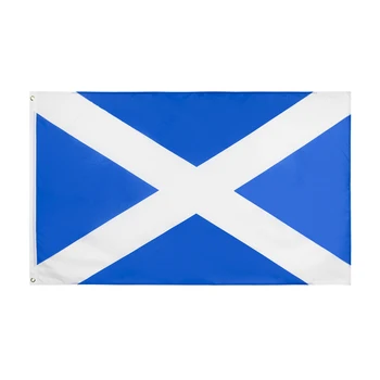 Nemokamas Pristatymas Škotijos Vėliavos 90x150cm Aukštos Kokybės Poliesterio Dvigubo Pusėje Atspausdintas Scottland Škotijos Nacionalinė Reklama Už Dekoras Nuotrauka 2
