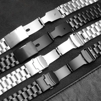 Nerūdijančio plieno watchband už Casio G-SHOCK GST-B200 GST-B200D Serijos laikrodžiai vyriški dirželis 24*16 mm rankena pabaigos sidabro juoda apyrankė Nuotrauka 2
