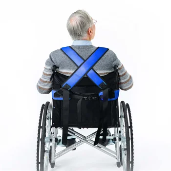 Neįgaliųjų vežimėlių, saugos Diržų Aukščio Kvėpuojantis Vežimėlio, Saugos Diržai, Senyvo amžiaus Pacientams, Patogios Petnešos Diržas Palaiko Nuotrauka 2