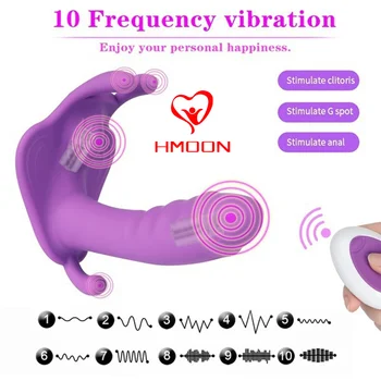 Nešiojami Dildo Vibratorius G Spot-Klitorio Stimuliatorius Drugelis Vibruoja Kelnaitės Erotinis Žaislas Suaugusiųjų Žaislas Moterims Orgazmas Masturbator Nuotrauka 2