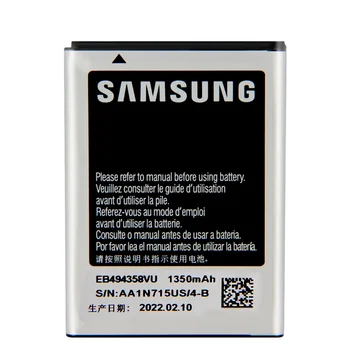 Originalaus Telefono Baterija EB494358VU Samsung Galaxy Ace S5830 S5660 S7250D S5670 i569 Įkrovimo Baterija (akumuliatorius 1350mAh Nuotrauka 2