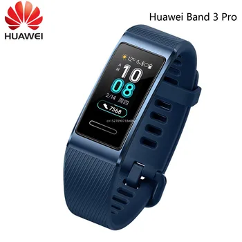 Originalus Huawei Band 3 Pro GPS SmartBand Metalo Rėmas Amoled 0.95 colių Spalvotas Ekranas atsparus Vandeniui Fitneso, Širdies ritmo Miego Nuotrauka 2