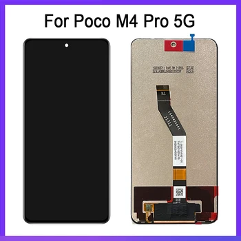 Originalą Xiaomi Poco M4 Pro 5G 21091116AG LCD Ekranas Jutiklinis Ekranas skaitmeninis keitiklis Pakeitimo Nuotrauka 2