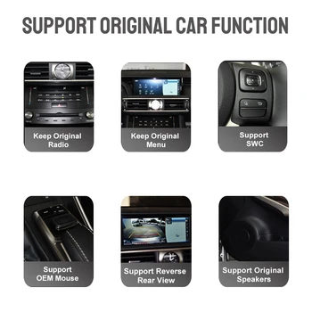 Ouchuangbo radijo garso 10.25 colių RHD Lexus RX RX270 RX350 RX450H 2009-2014 android 11 stereo carplay gps navigacijos Nuotrauka 2