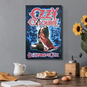 Ozzy Osbourne Grupė Meno Plakatas Trijulės Roko Drobės Tapybos Sienos Meno Nuotrauką Spausdinti Šiuolaikinės Šeimos Miegamasis Dekoro Plakatai Nuotrauka 2