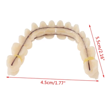 Pilnas Komplektas Dervos Dantų Protezų Viršutinės Apatinės Atspalvį A2 28pcs/set Pagaminti Dirbtinio iš anksto Dentition Burnos Priežiūros Įrankio Medžiaga Nuotrauka 2