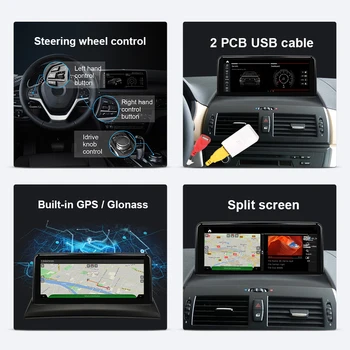 Qualcomm Automobilio Multimedijos BMW X3 E83 Android 11.0 Autoradio Navigacijos GPS Stereo Headunit IPS 10.25 