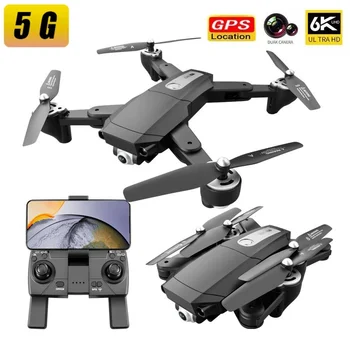 S604 Pro 5G/2.4 G, GPS aerofotografija Drone Lankstymo Ilgas Ištvermės Optinio Srauto Dual Camera 4K HD Keturias Ašis Orlaivių Helicopte Nuotrauka 2