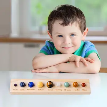 Saulės Sistemoje Yra 9 Planetos Figūrėlės Stalo Puošimas Ornamentais Vaikų Švietimo Žaislas Nuotrauka 2