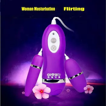 Sekso Žaislai Moters Makšties, Išangės Klitorio Stimuliatorius Laidinio Dviguba Vibracija, Kiaušiniai Vibratorius Massager Vandeniui Suaugusiųjų Sekso Produktus Nuotrauka 2