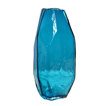 Skaidraus Stiklo Vaza, Apdaila, Namų Projektavimas Mažas Mėlynas Šiaurės šalių Šiuolaikinės Vaza Džiovintos Gėlės Vasos Plantas Namų Reikmenys Nuotrauka 2