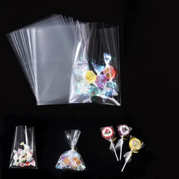 Skaidrus plokščias nagų papuošalai saldainių maišelį Opp plastiko celofano maišelį saldainis pakuotės sausainių pakuotės vestuves dovanų maišelis Nuotrauka 2