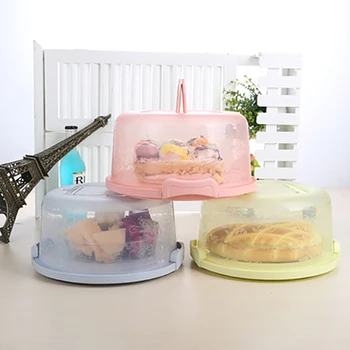 Sulankstomas sagtis nešiojamų vabzdžių plastiko, round cake box desertas sumuštinių dėžutė torto laikymo dėžutė Nuotrauka 2