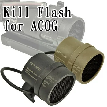 Taktinis ACOG taikymo Sritis Killflash Dangtelis Objektyvo Raštas Medžioklės Airsoft Pistoletas, Optikos Reikmenys Red Dot Akyse Nužudyti Flash Nuotrauka 2