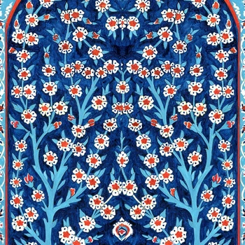 Turkijos Plytelių Gyvybės Medis Akvarelė Spaudinių Tradicinis Osmanų Gėlių Sienos Meno Nuotrauką Drobė Plakatas Namų Sienų Dekoras Nuotrauka 2
