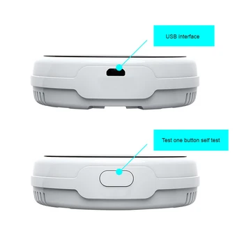 Tuya Smart Wifi Degiųjų Dujų Nuotėkio Detektorius Temperatūros Jutiklis LCD Ekranas USB Maitinimo CORUI Nuotrauka 2