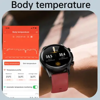 UGUMO E400 Smart Žiūrėti EKG PPG HRV neinvazinis Kraujo Gliukozės Kūno Temperatūros Stebėjimo IP68 Vandeniui Smartwatch Nuotrauka 2