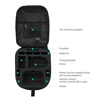 Už DJI Mini 3 Pro Saugojimo Krepšys Kelionių lagaminas, Nešiojamas Lauke Pečių Maišą su Kuprine ant pečių Mini Pro 3 Drone Priedai Nuotrauka 2