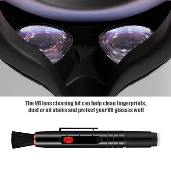 Už Oculus Quest 2 VR Objektyvo Valymo Pen Fotoaparato Valymo Pieštuko Šepetėliu Daugkartinio naudojimo Nešiojamieji Dulkių Brush Cleaner Kit VR Priedai Nuotrauka 2