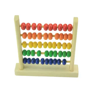 Vaikams Vaikams, Mediniai Švietimo Žaislas Mažos Vaivorykštės Abacus Granulių Matematikos Žaislas, Skirtas Medinių Ankstyvo Mokymosi Plėtros Žaislas Nuotrauka 2