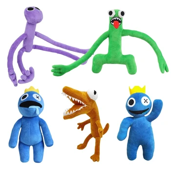 Vaivorykštė Draugais Pliušinis Žaislas Durų Skaičius Animacinių Filmų Lėlės Kawaii Blue Monster Minkštas Iškamša Žaislai Vaikams Kalėdų Dovanos Nuotrauka 2
