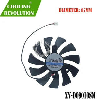 Vaizdo plokštės ventiliatorius XY-D09010SM DC12V 2PIN MSI GeForce GTX 1650 AERO ITX 4G OC Nuotrauka 2