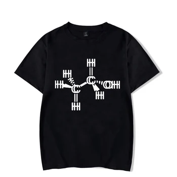 Vasaros Alkoholio Molekulė, Print T-shirt Marškinėliai Vyrams 2022 Naujas Gražus Madingi Vyrai Gatvė Atsitiktinis Marškinėliai Vyrų Šviesos Nuotrauka 2