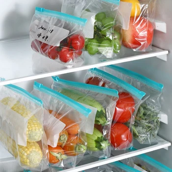 Wrap Plastikiniai Pakavimo Maišeliai Maisto Saugojimo Krepšys Daugkartinio Naudojimo Šaldymo Sandwich Sandarinimo Maišelį Virtuvės Šaldytuvas Maisto Išsaugojimo Nuotrauka 2