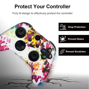 Xbox Controller Gamepad Silikono Padengti Guma Odos Rankena Atveju Apsaugos Xbox Kreiptuką Nuotrauka 2