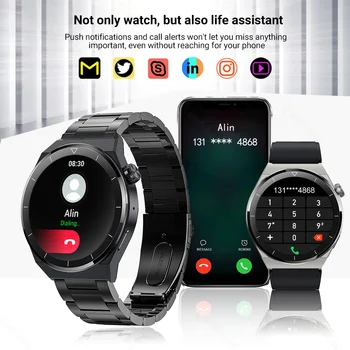 ZODVBOZ Smart Watch Vyrų Užsakymą Dial Atsiliepti į Skambutį Belaidžio Įkrovimo AMOLED Sporto Žiūrėti GT 3 PRO Vandeniui Smartwatch Už Xiaomi Nuotrauka 2