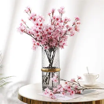 Šilko Cherry Blossom Modeliavimas Filialas, Dirbtinės Gėlės Sakura Netikrą Gėlių, Vestuvių Dekoras 