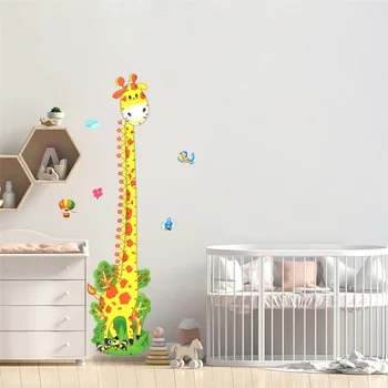 Žirafa Aukščio Matavimo Kūdikių Dekoro Augimo Diagramos Valdovas Siena Lipdukas Matuoklis Daviklis Vaikų Kambario Dekoracija Dovanos Kūdikiams Nuotrauka 2