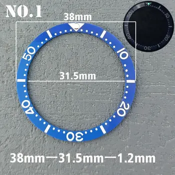 Žiūrėti bezel 38mm *31,5 mm plokščios keraminės bezel įdėta į išorinį žiedą Seijing pakeitimo aksesuaras plug-in Nuotrauka 2
