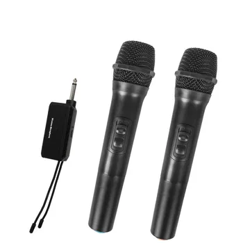 Bevielis Mikrofonas Įrašymo Karaoke Delninukas Su Įkraunama Ličio Baterija Imtuvas, Automatinio Dažnio 60M Šalies Etapas