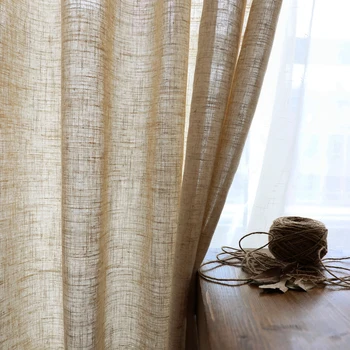 BILEEHOM Šiuolaikinės Japonijos Stiliaus Lango Uždanga Kambarį Miegamasis Medvilnės Skalbiniai, Užuolaidos Užsakymą Gazas Pusiau šešėlio Ramės (kiniškosios dilgėlės) Portjeras