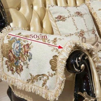 Europos Stiliaus Sofa Seat Kambarį Keturių Sezonų Universalus Derinys Nėrinių Audinys neslidus Royal Sofa Rankovės Padengti Nuotrauka 2